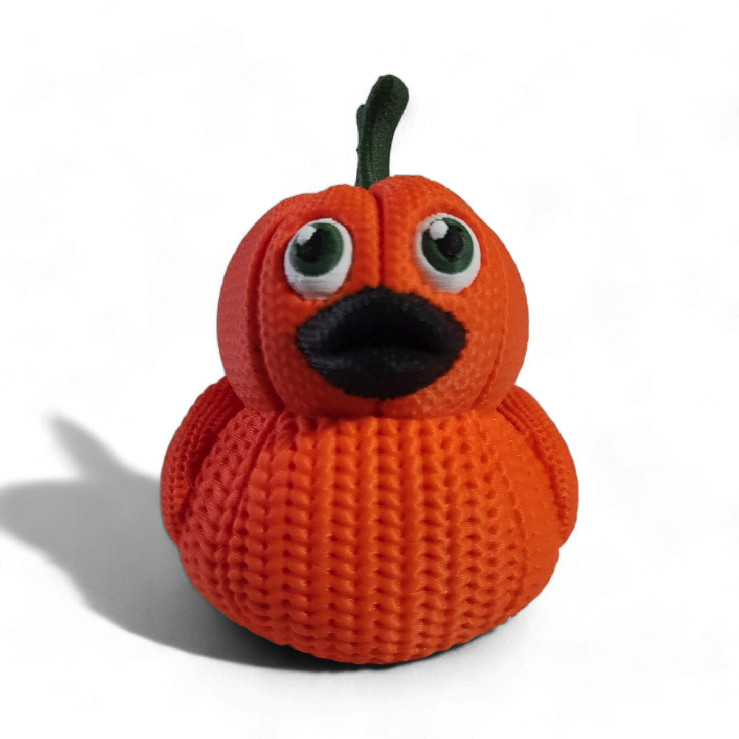 Knit Pumpkin Duck