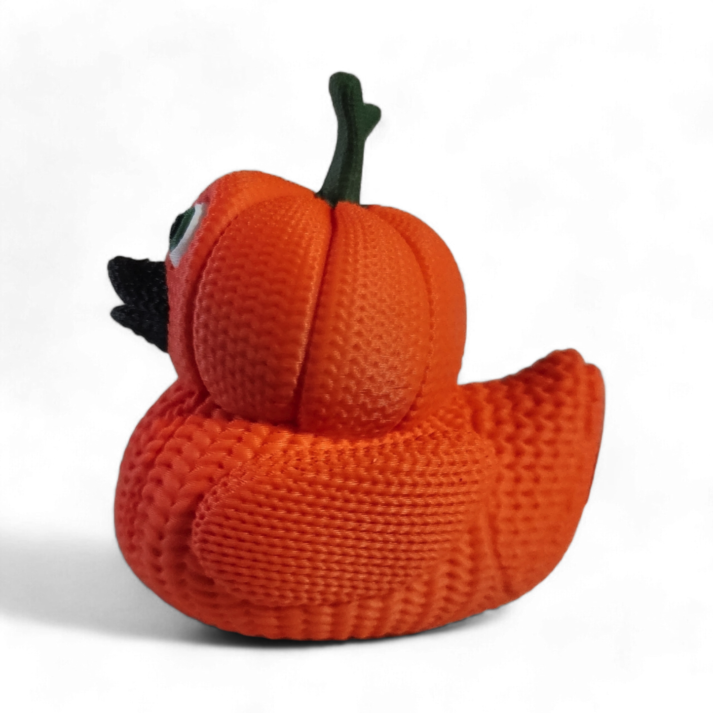 Knit Pumpkin Duck